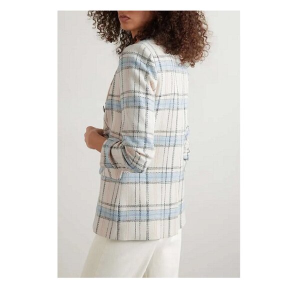 VERONICA BEARD Beacon Dickey Checked Cotton-Blend Blazer - Picture 6 of 16